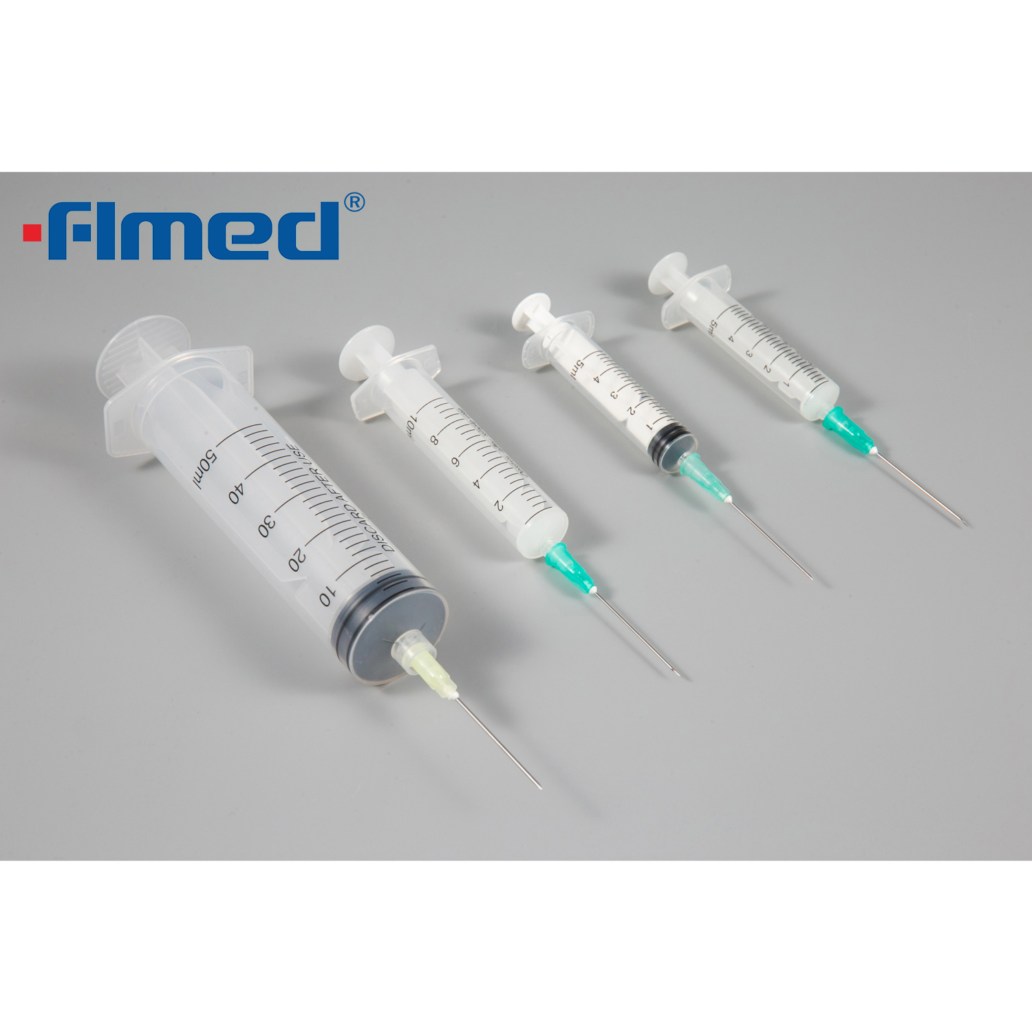 Jeringas médicas desechables de 3 partes con agujas PE/embalaje de ampollas