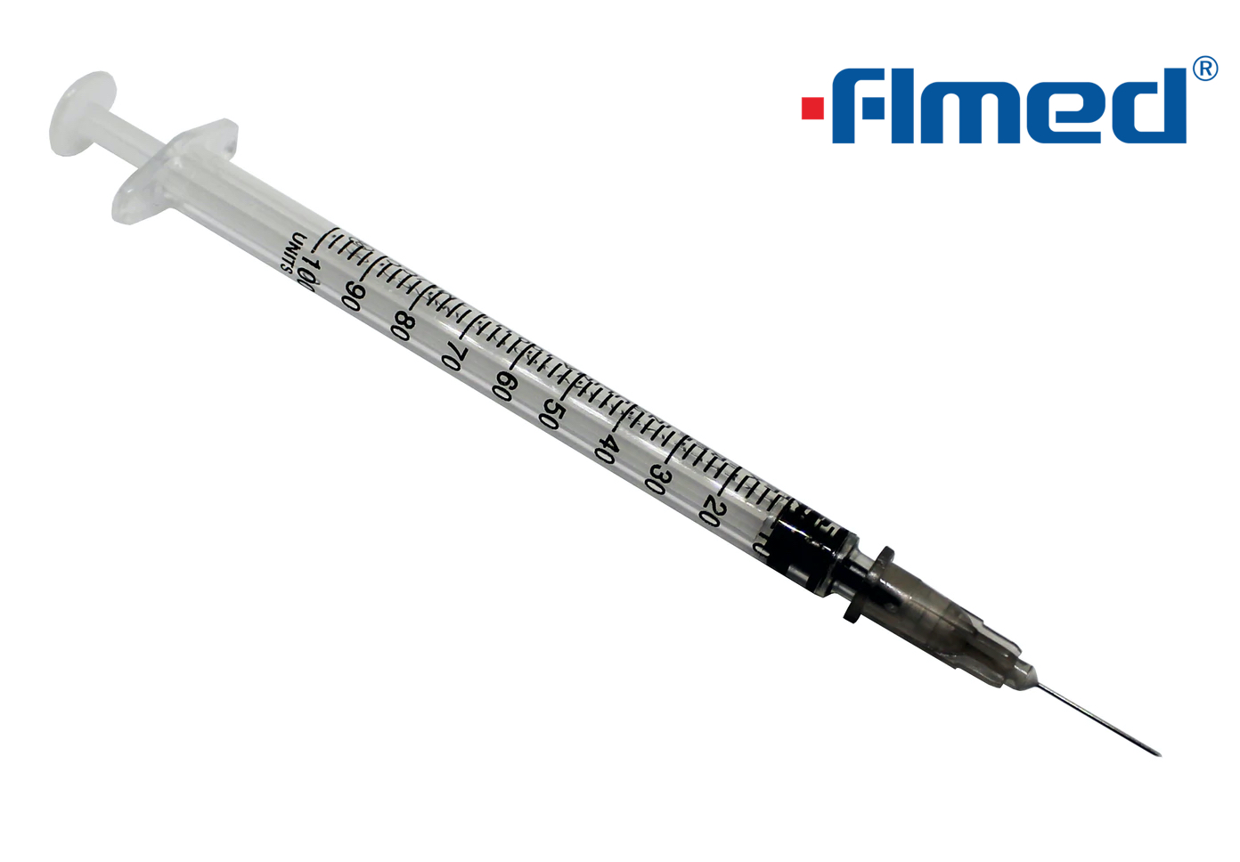 1 ml de jeringa y aguja de insulina 27 g x 13 mm