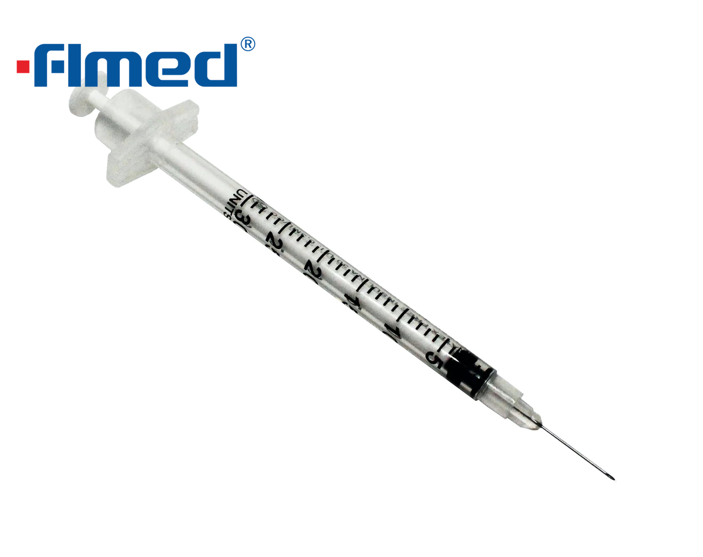 0.3 ml de jeringa de insulina y aguja 30 g x 8 mm (30 g x 5/16 "pulgada)