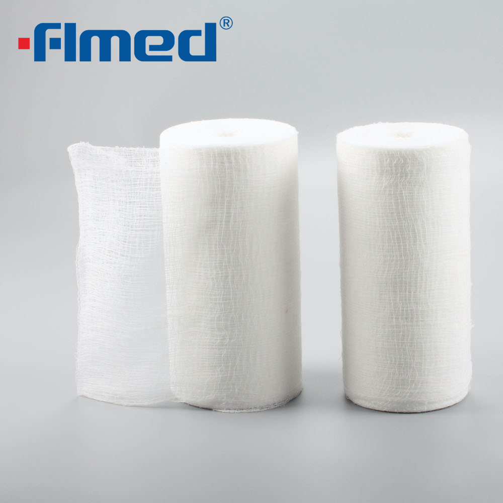 Suministros médicos Rollos de gasa de algodón absorbentes no estériles